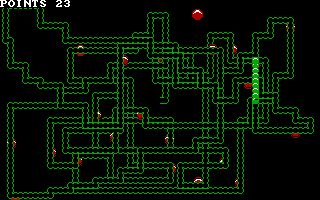 ScreenShot taken from inside DosBox using qbasic showing halfbyte.bas